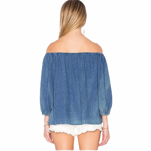 Sam & Lavi Liz Top in Denim Kona - Picture 2 of 6